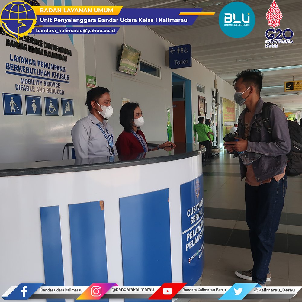 Selamat Datang Bandara Kalimarau Blu Airport